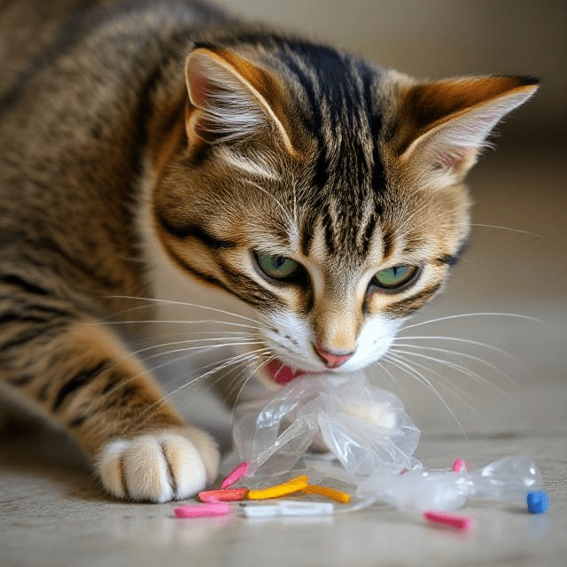 Why Does My Cat Chew on Plastic