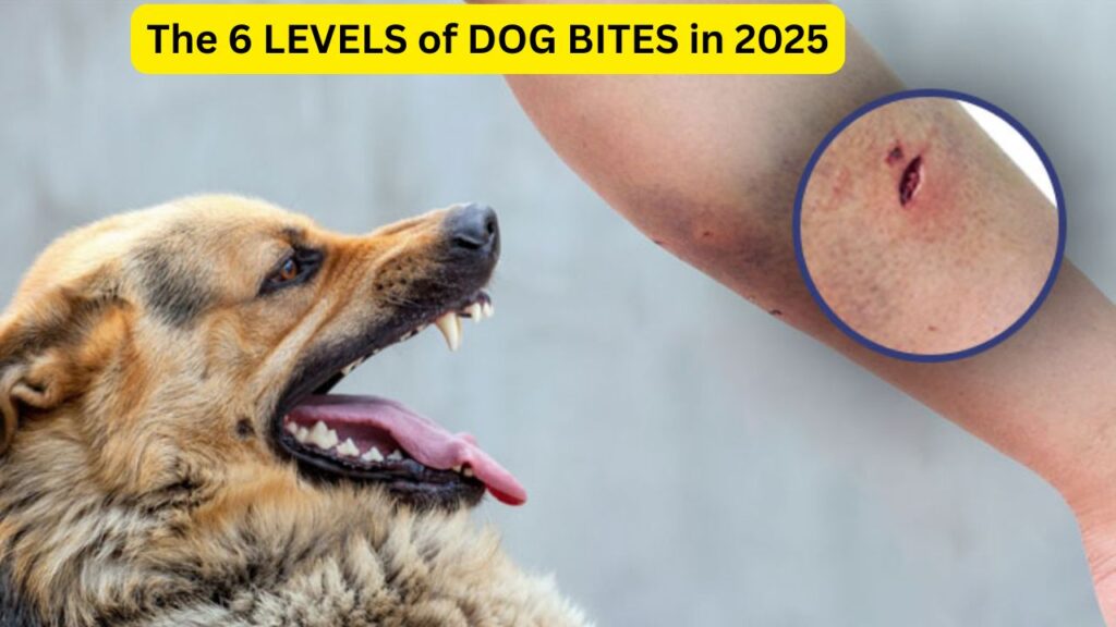 The 6 LEVELS of DOG BITES in 2025